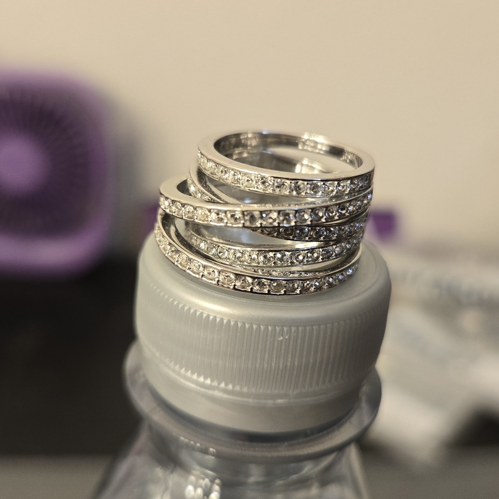 Swarovski Silver Crystal Ring